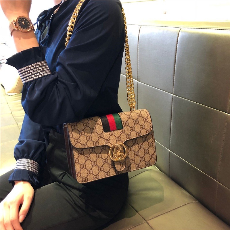 復古時肩斜挎小包鏈條包日韓流行韓版單肩包鏈條包 chic港風ins超火女包-細節圖3