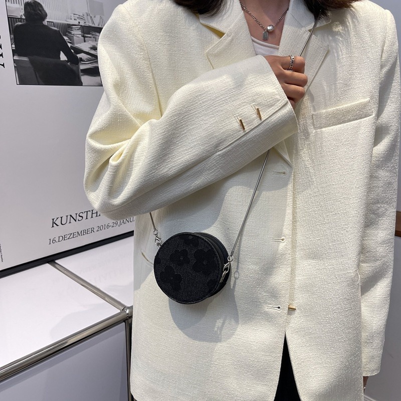 簡約包包包包女小圓包手機包零錢包質感ins春季單肩斜挎迷你零錢包-細節圖2