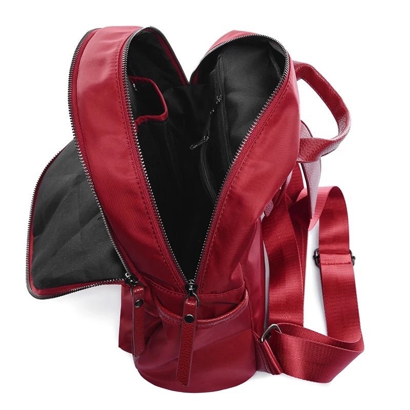 TASHUO 韓版百搭時尚牛津布防水後背包 尼龍帆布休閒媽媽包包 後背包 簡約帆布書包 防盜背包 電筆背包-細節圖2