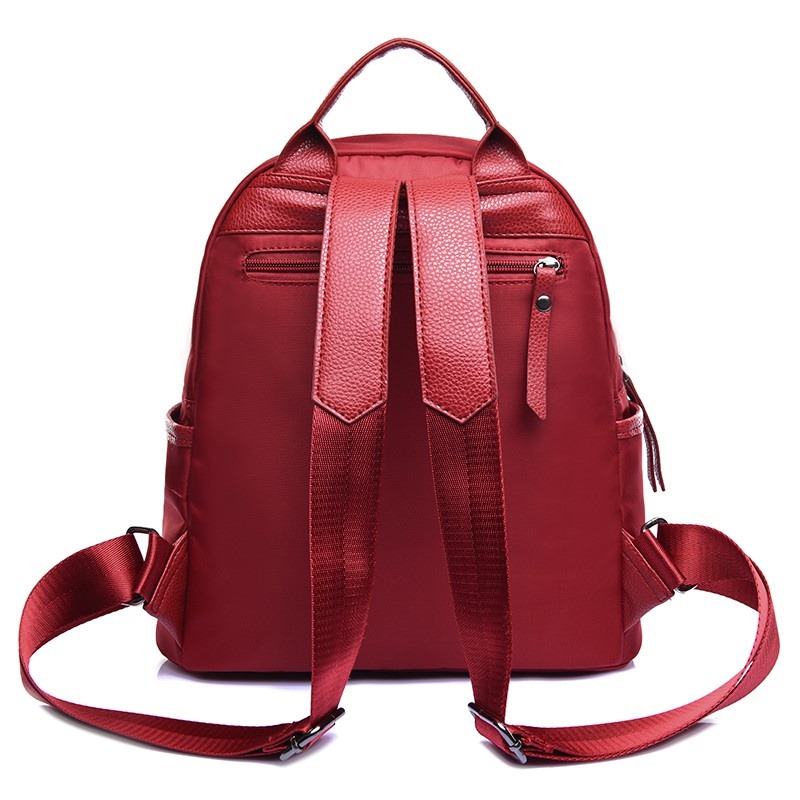 TASHUO 韓版百搭時尚牛津布防水後背包 尼龍帆布休閒媽媽包包 後背包 簡約帆布書包 防盜背包 電筆背包-細節圖3