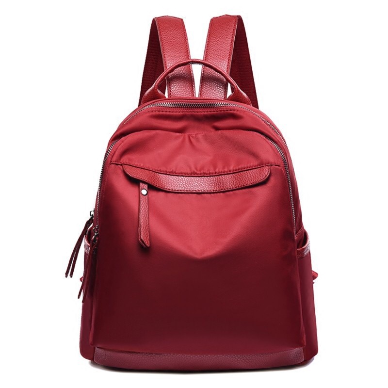 TASHUO 韓版百搭時尚牛津布防水後背包 尼龍帆布休閒媽媽包包 後背包 簡約帆布書包 防盜背包 電筆背包-細節圖4