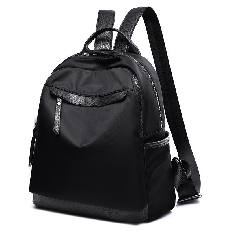 TASHUO 韓版百搭時尚牛津布防水後背包 尼龍帆布休閒媽媽包包 後背包 簡約帆布書包 防盜背包 電筆背包-細節圖5