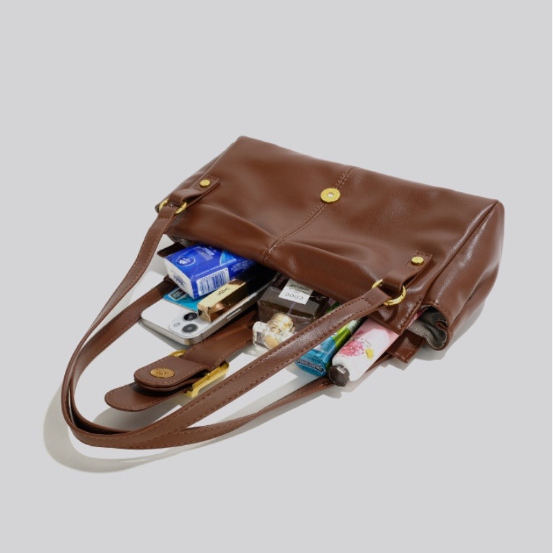 帆布袋大容量通勤包女生斜背包側背包包包女郵差包手提斜背包腋下包-細節圖6