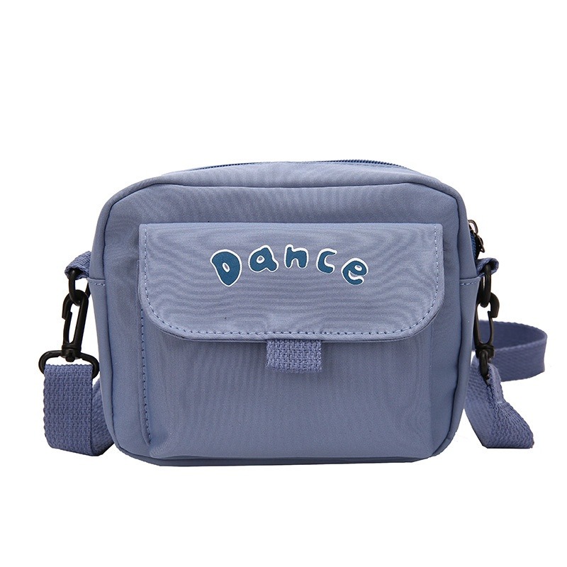 帆布包大容量斜背包女ins尼龍斜背包日系休閒橫款女生斜背包側背包-細節圖8