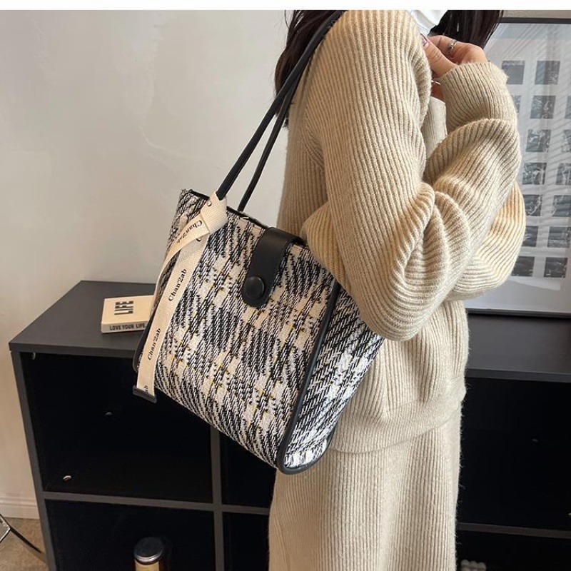 帆布包大容量包包時尚女包流行手提包斜背包學生托特大容量-細節圖4