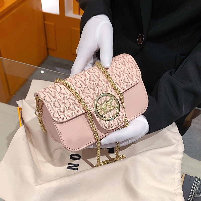 復古拼色鏈條包印花斜背包女時尚側背包韓版女版包包休閒信封包手機包pu質感肩背包-細節圖5