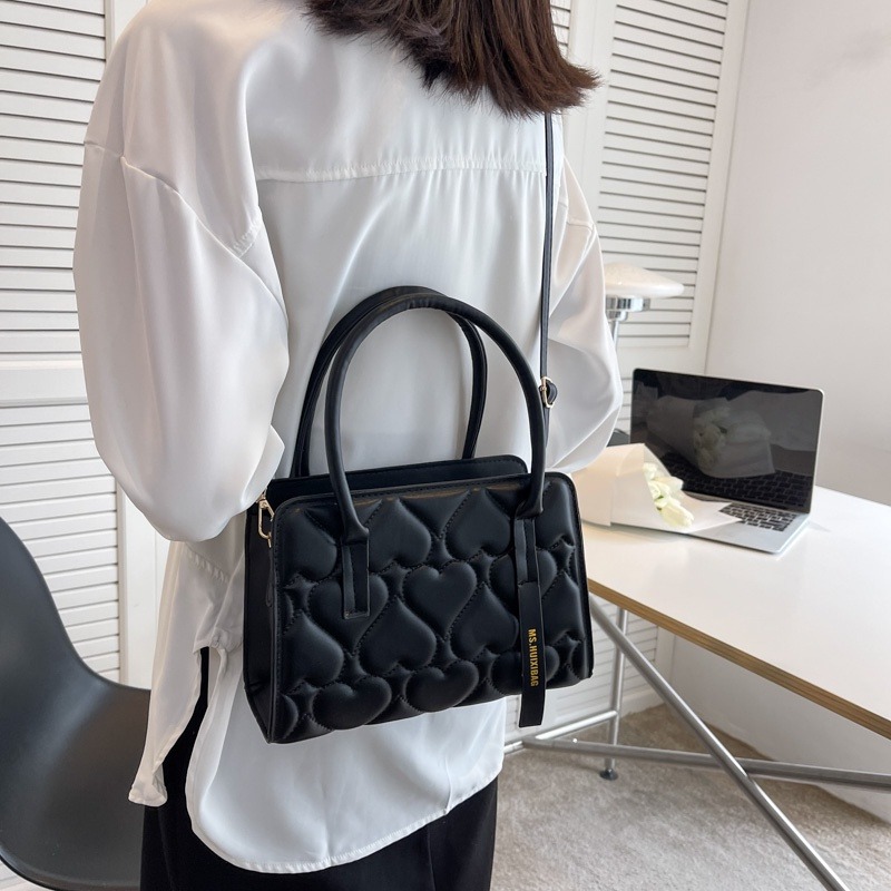 多色手提包女 質感壓紋托特包 素色簡約女生斜背包 斜背包 韓版熱銷側背包 手拎包 放長夾 手機包-細節圖4