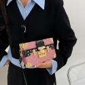 時尚女生盒子包包 閃亮裝飾鎖釦小方包 休閒女生包包 韓版斜背包女 2023年新款側背包 斜跨小包包 手機包-規格圖9