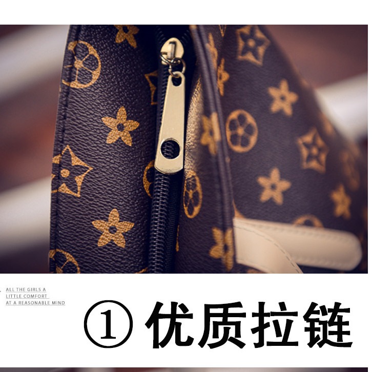 老花單肩包女 大包 2021新款 歐美 時尚女士簡約手提包大包包女包-細節圖7