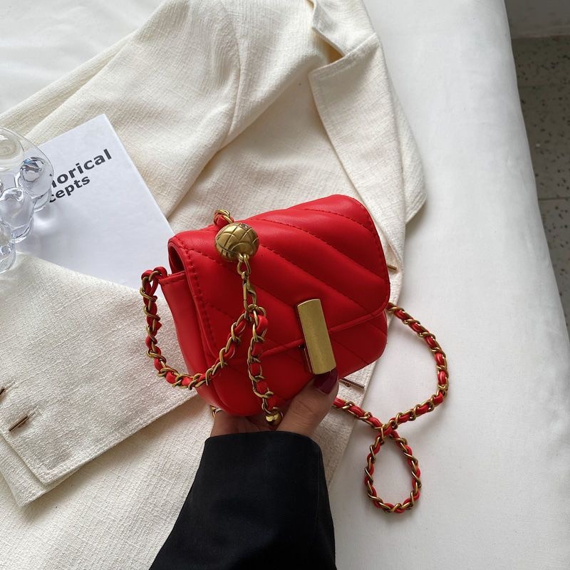 小方包 小挎包包女2023新款夏季時尚高級感鏈條斜背包百搭斜背包-細節圖5
