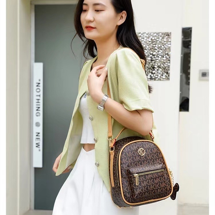 韓版夏季新款時尚旅行包軟皮革女士背包-細節圖5