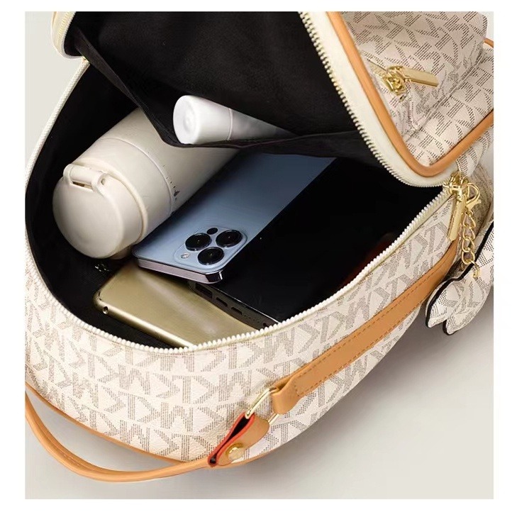 韓版夏季新款時尚旅行包軟皮革女士背包-細節圖7