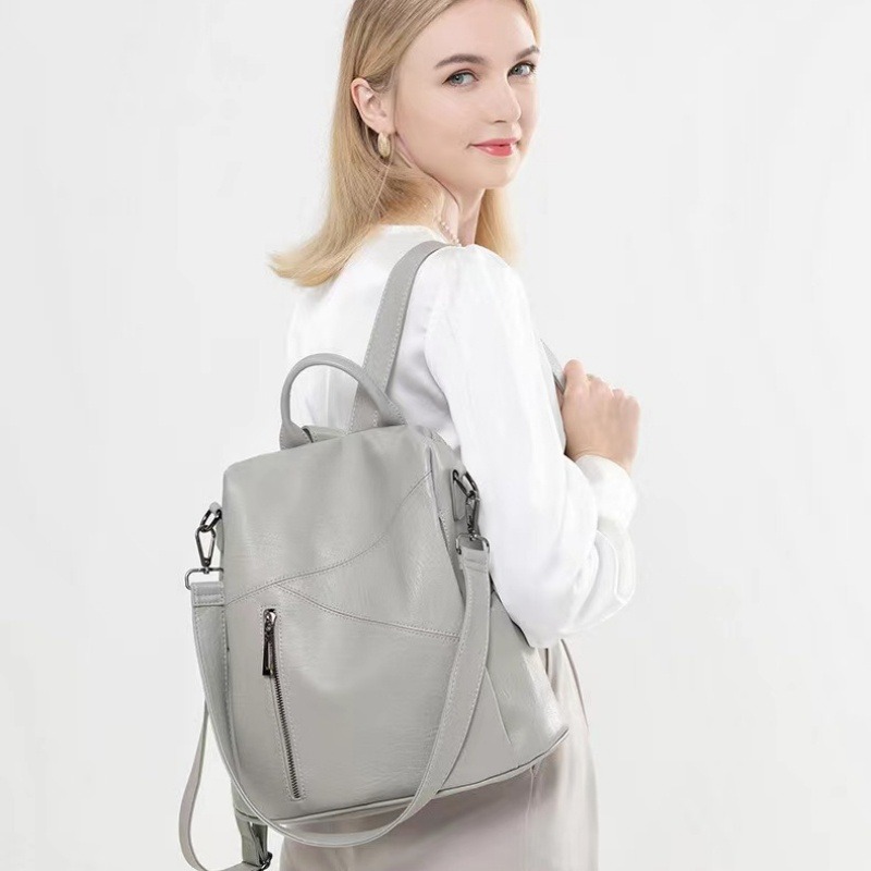 韓版新款時尚大容量女背包防水防盜書包旅行包-細節圖4