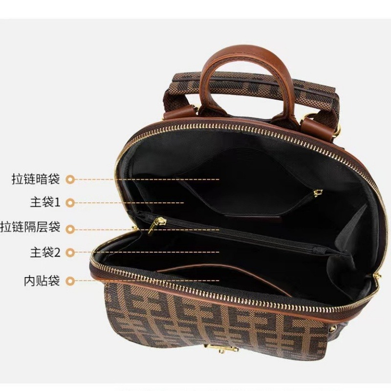 韓版時尚高級感女背包大容量防水防盜旅行包-細節圖7