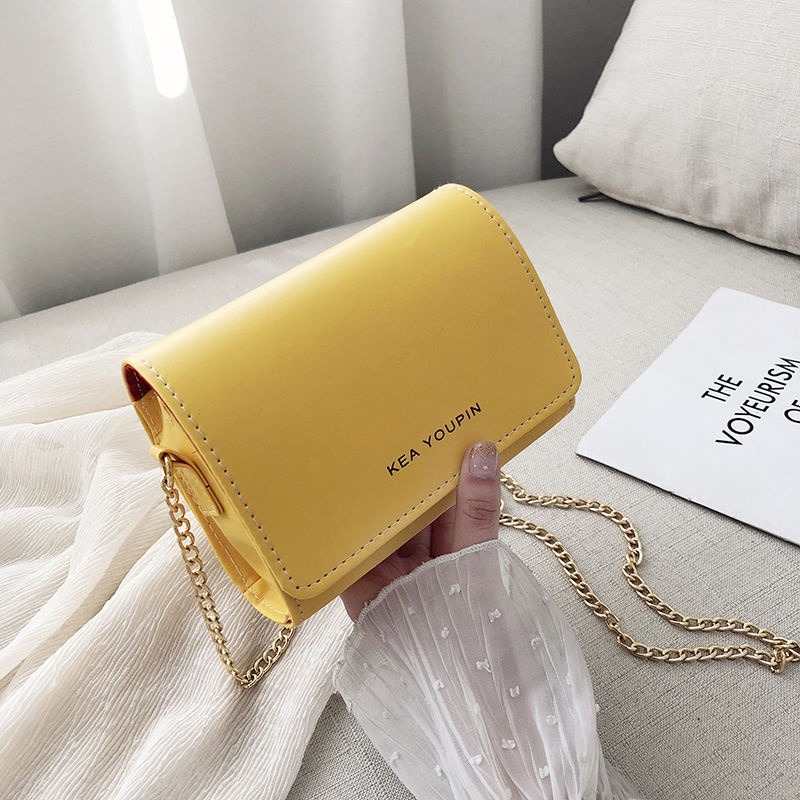 小包包女夏季新款韓版斜揹包時尚側揹包百搭女包簡約ins鏈條包肩揹包小方包-細節圖4