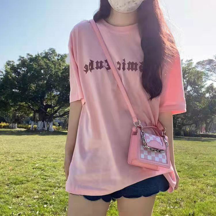 韓版包包 女包原創設計時尚鏈條小方包女2022新款百搭棋盤格單肩斜挎包-細節圖6