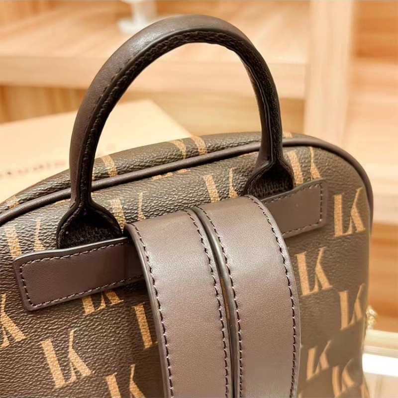  香港設計大容量真皮女背包書包旅行包-細節圖4