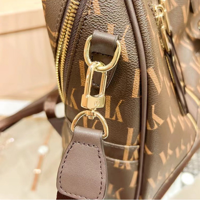  香港設計大容量真皮女背包書包旅行包-細節圖7