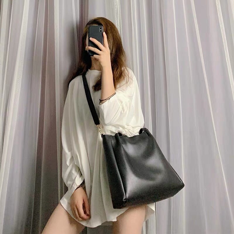 韓版簡約女士托特包 都市麗人✨拉鍊托特包 斜背包 大容量包包女 韓國托特包 側背包女 側包-細節圖2