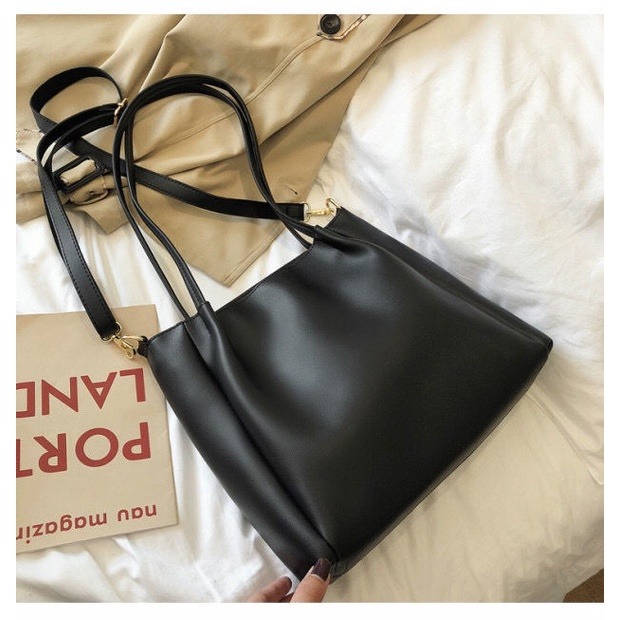 韓版簡約女士托特包 都市麗人✨拉鍊托特包 斜背包 大容量包包女 韓國托特包 側背包女 側包-細節圖3