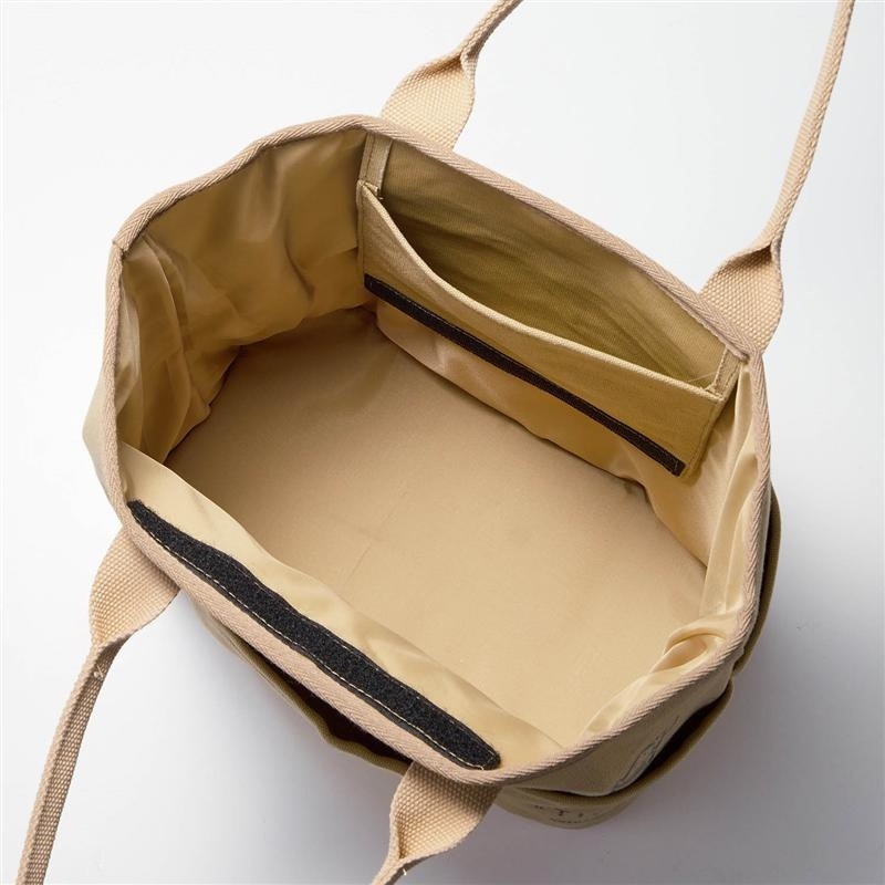 日貨優質全棉加厚帆布包 維尼手提袋 帆布材質小熊手提包卡通休閒斜背包 帆布手提袋 大容量帆布包-細節圖6