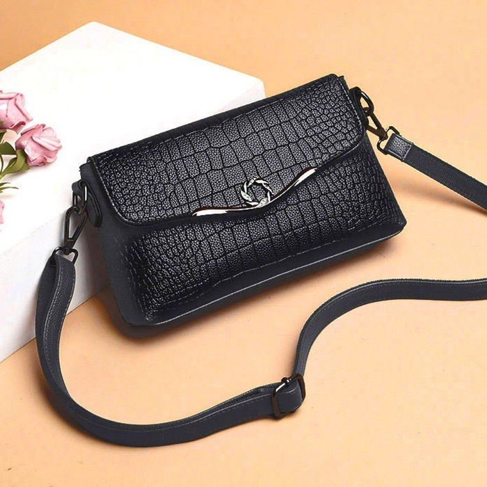  包包女時尚新款百搭軟皮中老年小包包女士單肩斜背包-細節圖5