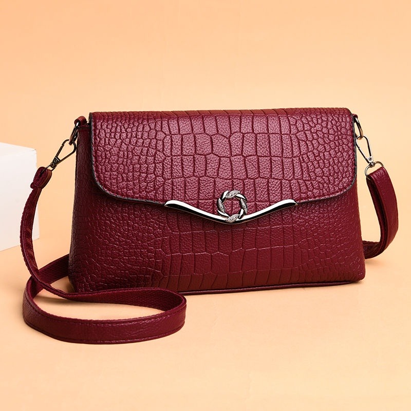  包包女時尚新款百搭軟皮中老年小包包女士單肩斜背包-細節圖8