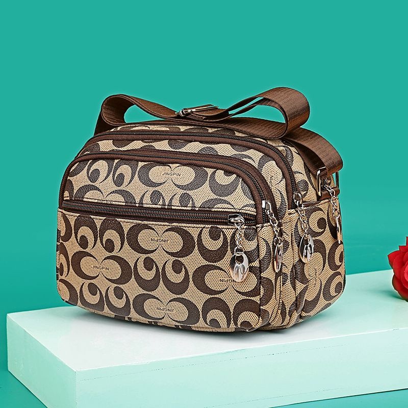 包包女新款女士時尚斜背包斜挎收錢包軟皮買菜小包包-細節圖2