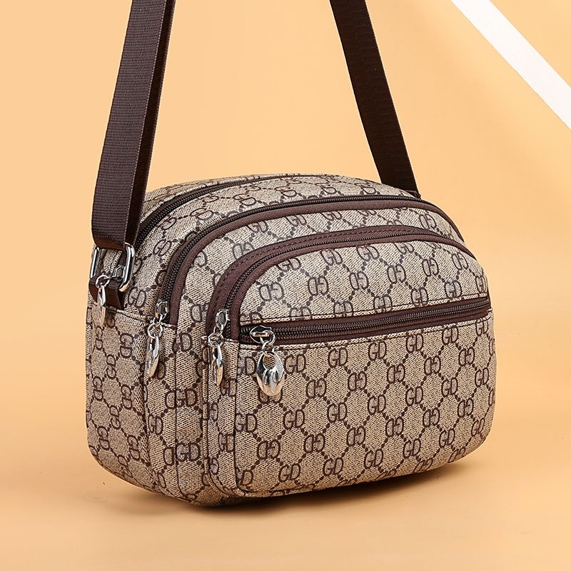 包包女新款女士時尚斜背包斜挎收錢包軟皮買菜小包包-細節圖8