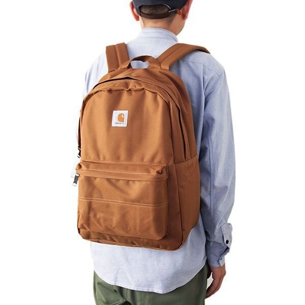 CARHARTT TRADE BACKPACK 後揹包 LOGO 卡其/黑色 經典復古揹包-細節圖3
