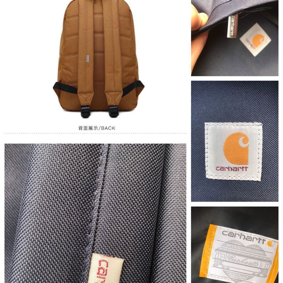 CARHARTT TRADE BACKPACK 後揹包 LOGO 卡其/黑色 經典復古揹包-細節圖8