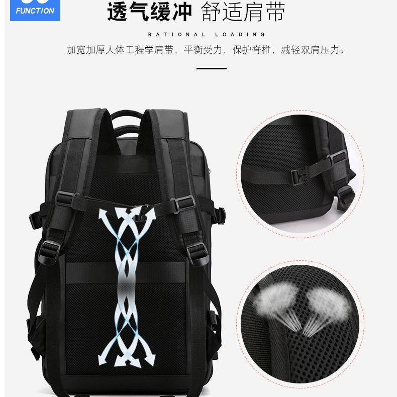 零負重變型包 揹包 雙肩包 後揹包 電腦包 旅行包 減壓防刮耐磨包 商務包-細節圖8