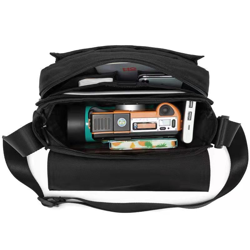 潮流斜挎包 男士單肩包 郵差包 運動包 斜背包 側背包 日系街頭風男生包包 小包 簡約學院風男包 防水牛津布休閒包-細節圖8