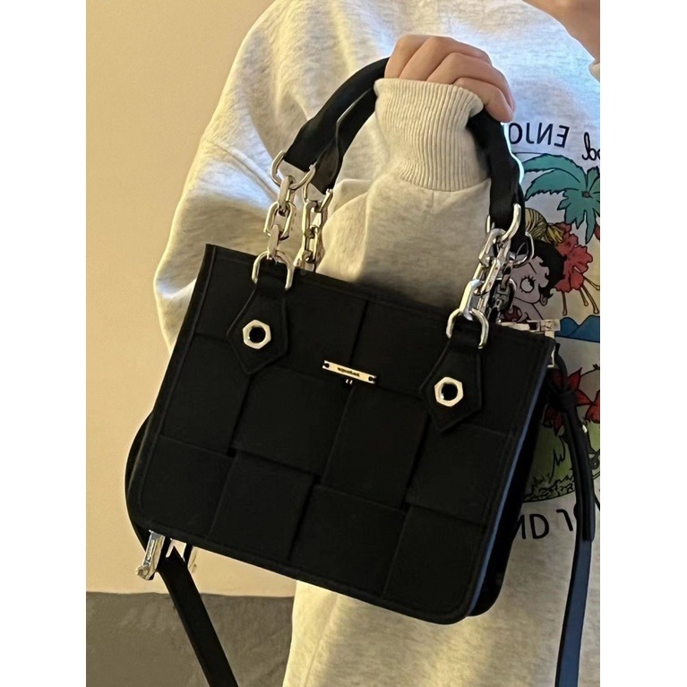 # 女包 #2023春夏新款正品大容量編織托特包女款preppy# 通勤包斜挎手提包單肩包-細節圖3