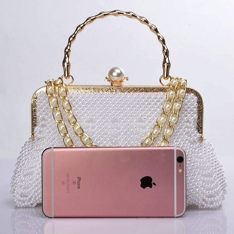 全新手工串珠包 DIY 材料包單肩包水鑽編織手提包斜挎包 DIY包-細節圖4