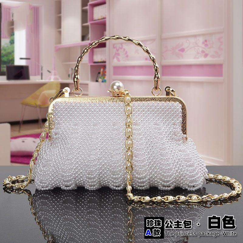 全新手工串珠包 DIY 材料包單肩包水鑽編織手提包斜挎包 DIY包-細節圖5