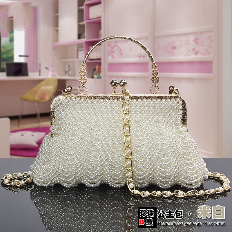 全新手工串珠包 DIY 材料包單肩包水鑽編織手提包斜挎包 DIY包-細節圖6