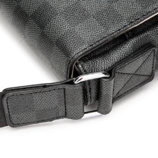 FASHION BAGSTORE，超高C / P值，仿LV款男士休閒掀蓋包，郵差包大容量多隔層單肩斜跨包防水皮革側背包-細節圖3