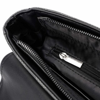 FASHION BAGSTORE 限時下殺，韓版男士側背包橫款郵差包名牌LV同款格子面料男士戶外斜背包皮革斜挎包單肩包-細節圖5