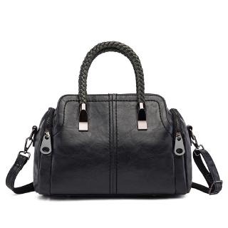 限時下殺，極速發貨輕便功能手提包女手拎單肩斜挎麻花圓環枕頭包包女式手提包手挽包女式休閒側背包大容量大包托特包皮革手挽包-細節圖5