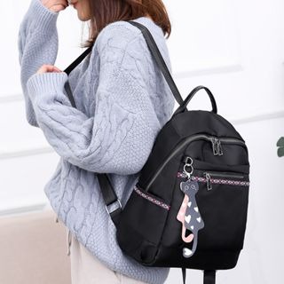 韓版尼龍布時尚女士後背包 旅行包 女士背包 新款雙肩女包 大容量潮流斜背包 女士書包 休閒後背包-細節圖3