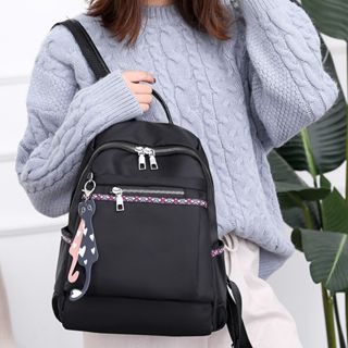 韓版尼龍布時尚女士後背包 旅行包 女士背包 新款雙肩女包 大容量潮流斜背包 女士書包 休閒後背包-細節圖5