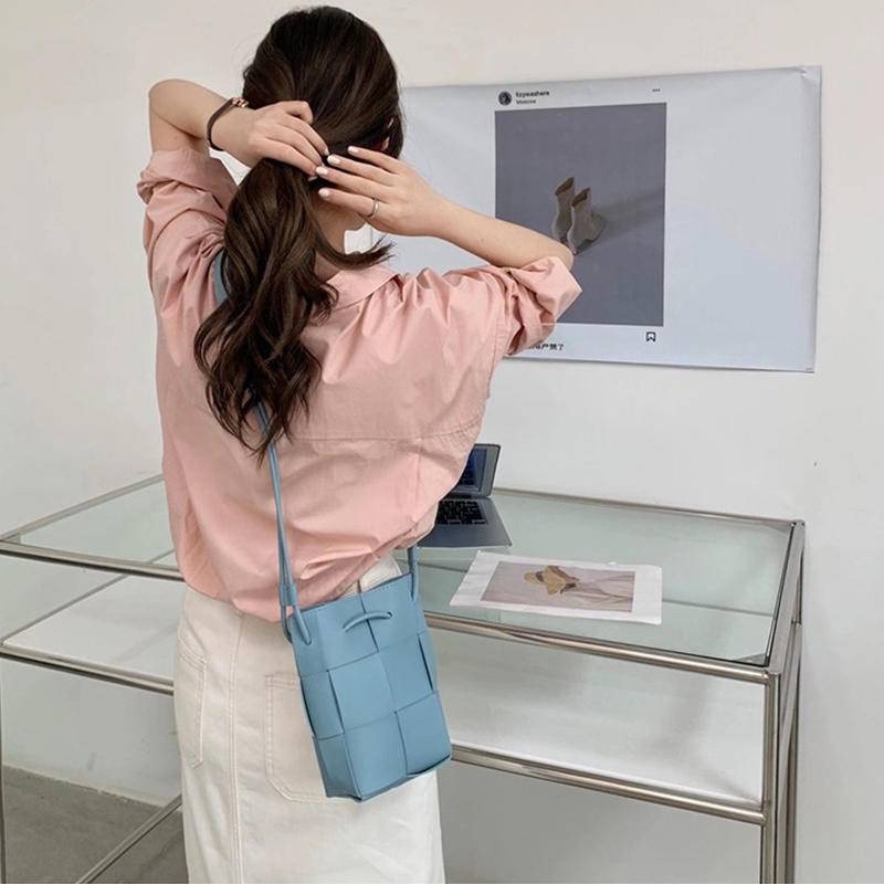 編織包 手機包 手提包 側背包 斜背包 女生包包 女包 水桶包 側背包女 斜背包女 軟皮包包 軟皮斜背包 禮物-細節圖5