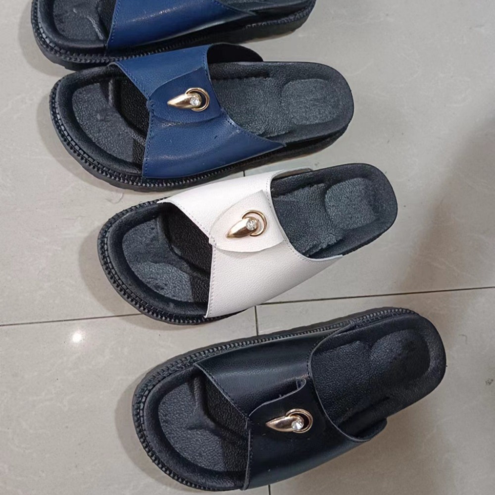 2023新潮流增高厚底耐穿百搭優質搖搖底沙灘拖特價洋氣超軟-細節圖2