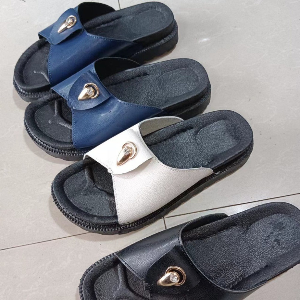 2023新潮流增高厚底耐穿百搭優質搖搖底沙灘拖特價洋氣超軟-細節圖3