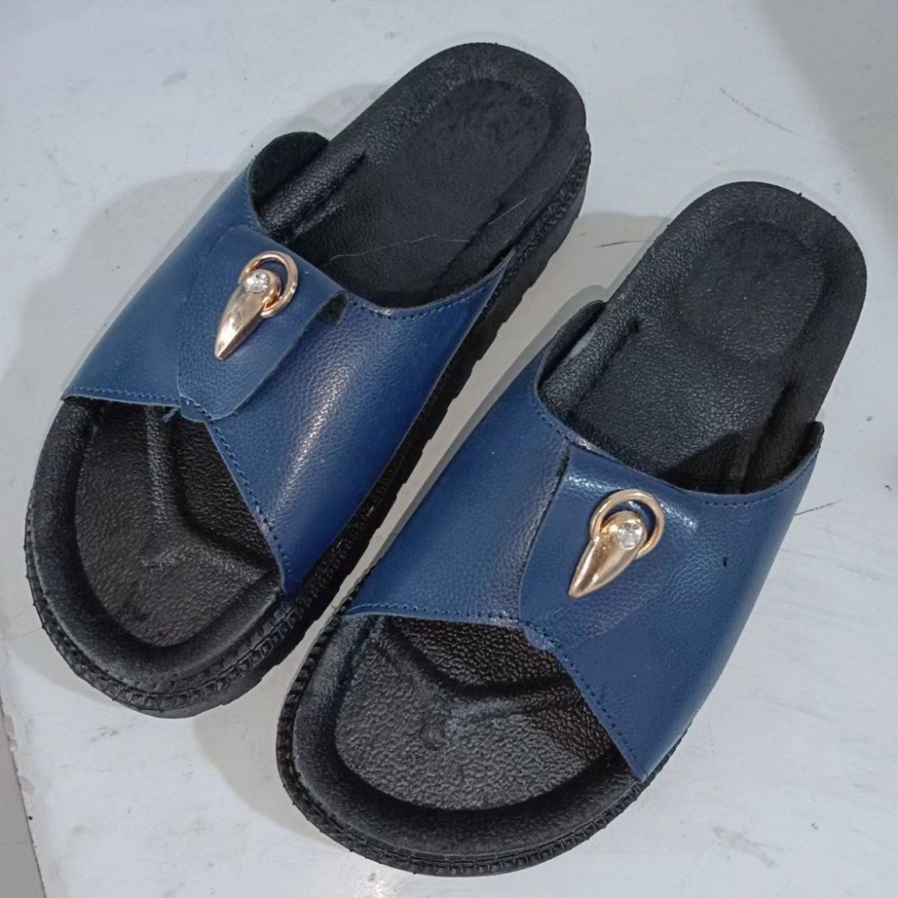 2023新潮流增高厚底耐穿百搭優質搖搖底沙灘拖特價洋氣超軟-細節圖5