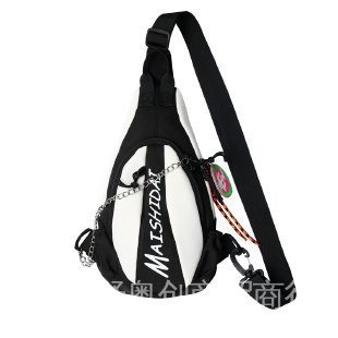 2023新款 男士腰包 胸包 单肩包 斜背包 運動撞色 大容量 豎款方型 減負 今年流行 男包 旅游-細節圖4