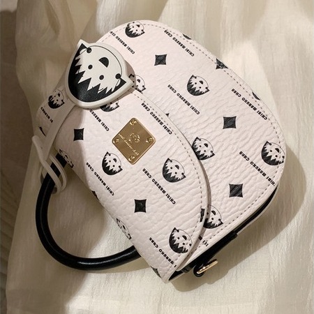  包包女 櫻桃小丸子 南風 風之唱片馬鞍包 新款手提單肩斜挎小包-細節圖3