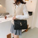 時尚繡線菱格 小方包 韓版ins 百搭休閒 鏈帶包 單肩包 斜挎包 洋氣質感 氣質女神 側背包 斜背包-規格圖9