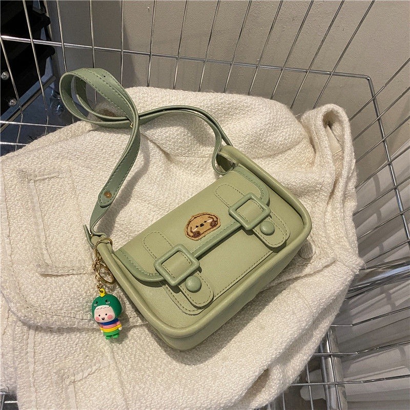 劍橋包 新款 學院可愛風斜背包 包包女 時尚單肩腋下包 少女溫柔風斜背包-細節圖2